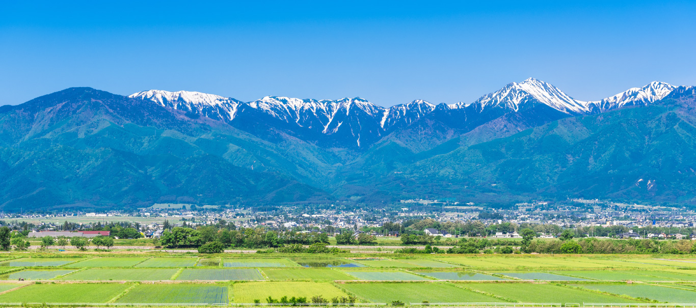 安曇野の風景